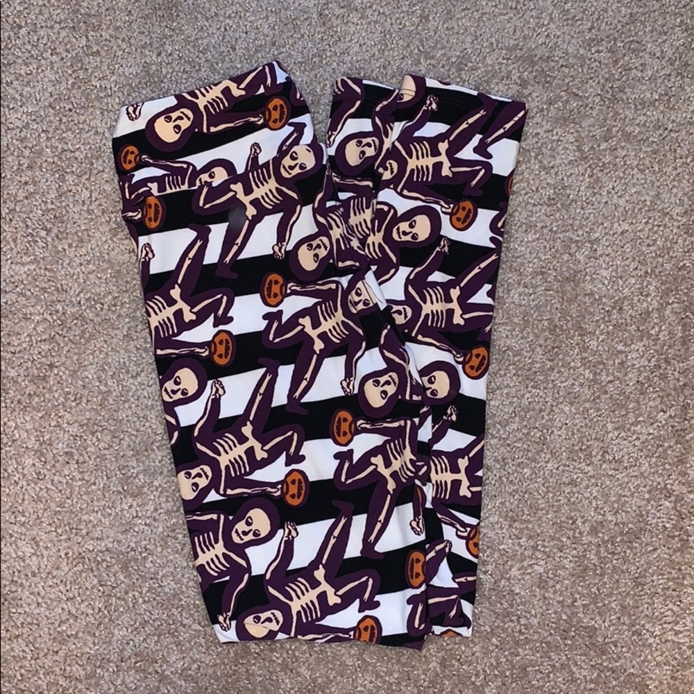 LuLaRoe Skeleton Halloween Leggings